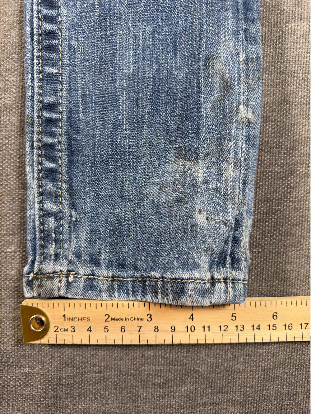 True Religion Women's Skinny Jeans with Distressed Detailing, Size 23 - Picture 3 of 13